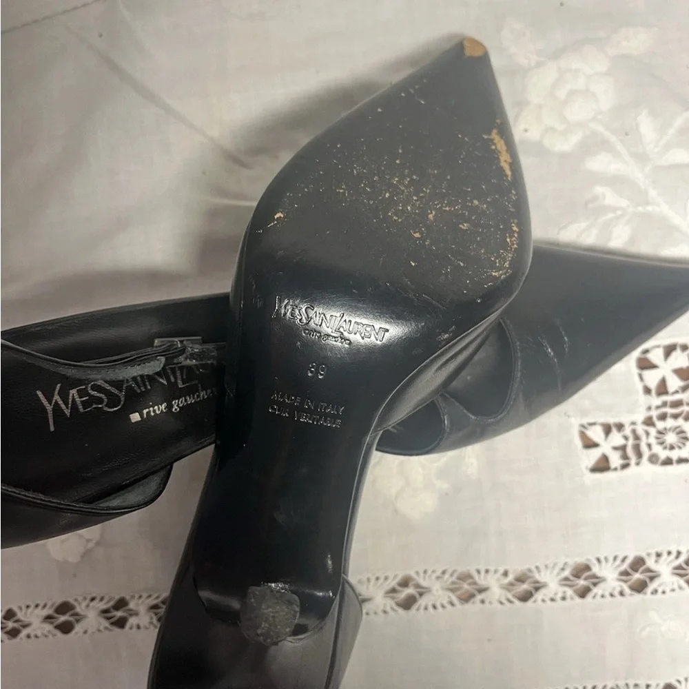 Yves Saint Laurent Black Heels - Picture 5 of 9
